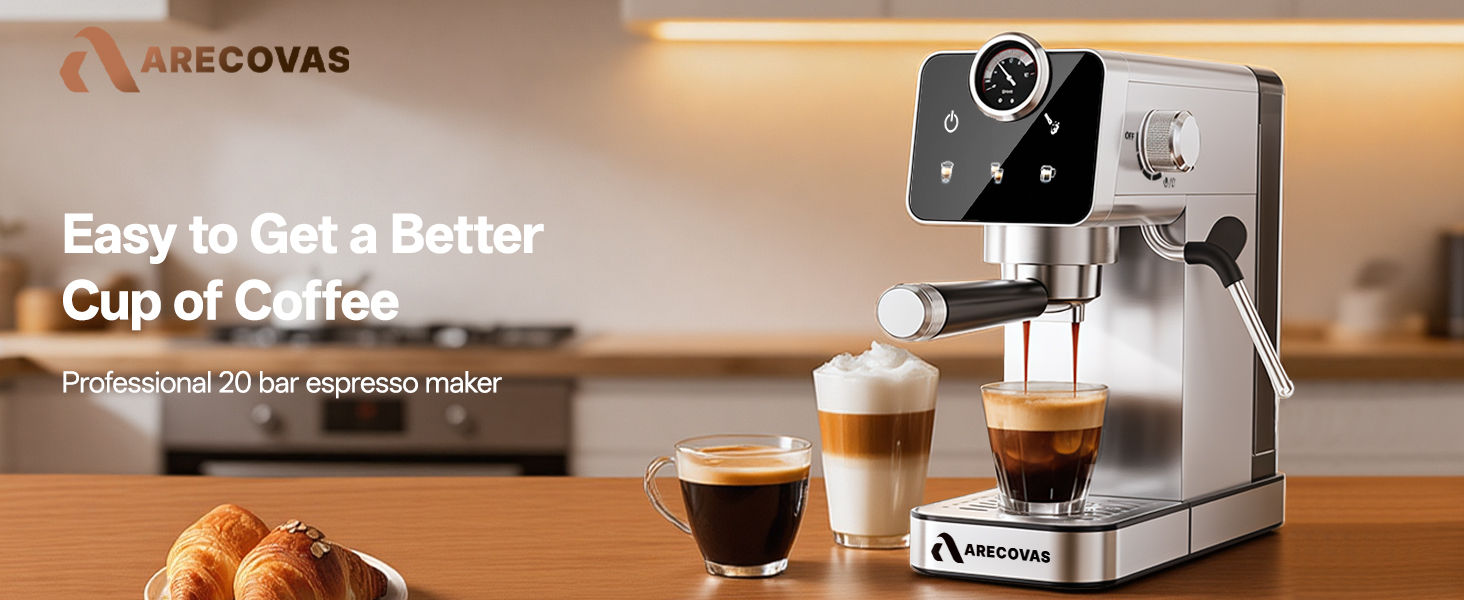 Espresso Coffee Machine 20 Bar for Home Office