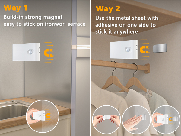 RGB and Warm White Motion Sensor Night Light