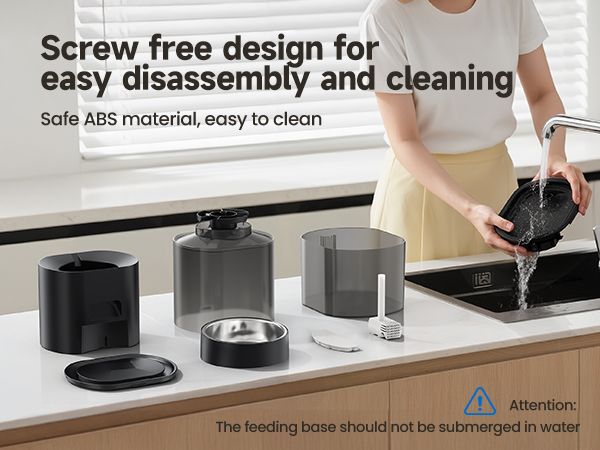 3.Screw free design for easy disassembly and cleaning