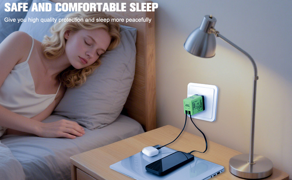 45W Charger Fast Charging, Retractable Phone 2 in 1 Charger Wall Plug