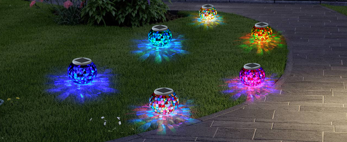 mosaic solar lights outdoor solar garden lights