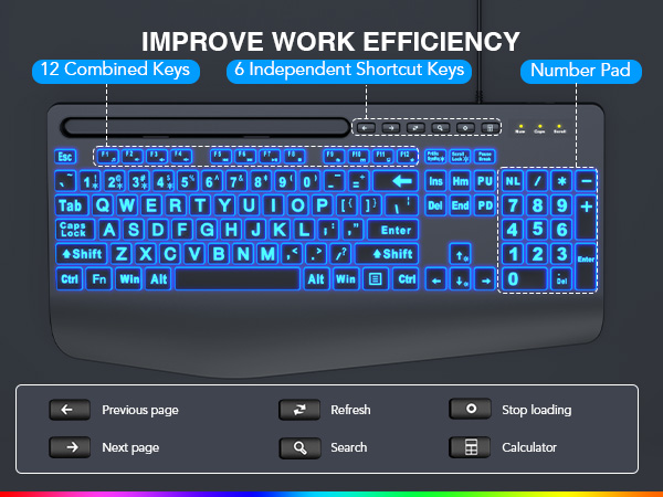lighted keyboard