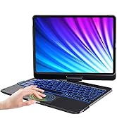 CHESONA iPad Air 5th Generation Case with Keyboard, (10.9-inch 2022) Touchpad 7 Color Backlit, 36...
