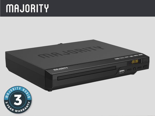 The Majority DVD Player combines compact and sleek, making it the perfect addition to any space