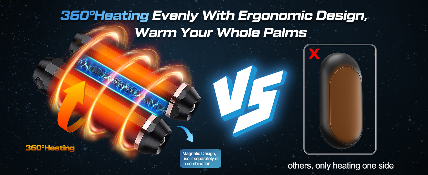 360° HEATING hand warmers for cold weather