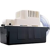 Little Giant VCMA-20ULST 115 Volt, 80 GPH, 1/30 HP Automatic Condensate Removal Pump with Safety ...