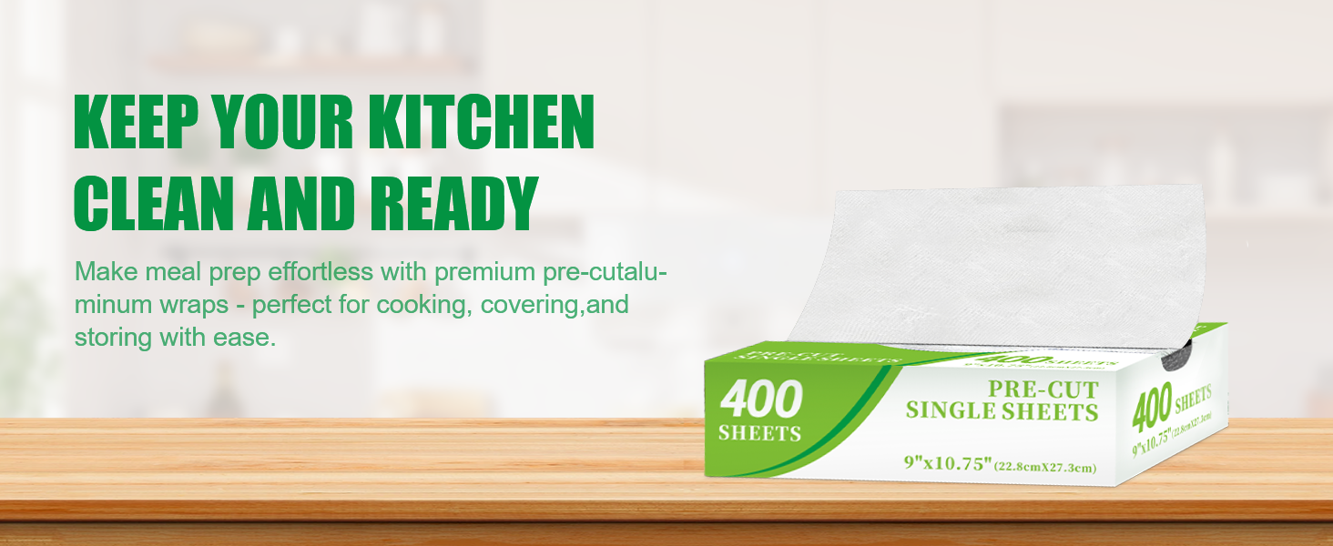 Aluminum Foil Sheets Pre-Cut Tin foil