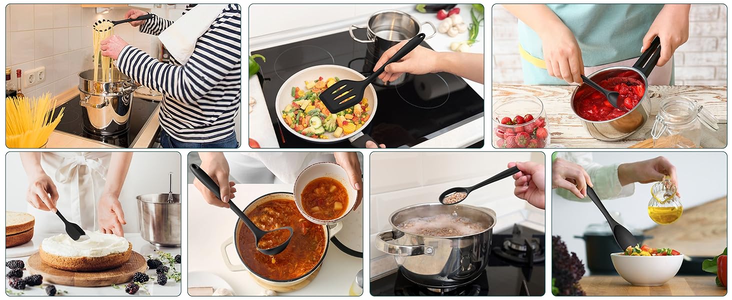 Silicone Cooking Utensil Set of 7