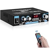 Home Audio Amplifier AK-35 HiFi Bluetooth 5.0 Mini Stereo Power Amp Receivers 2.0 Channel RMS 30W...