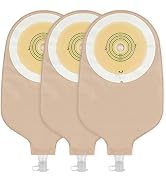 Ceeport 20 PCS Urostomy Bag Drainable Pouches with Measure Card, One Piece Ostomy Supplies for Co...