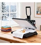 OLIXIS Heat Press, 15x15 Heat Press Machine for T Shirts with LCD Display &amp; Memory Mode, 1200W He...