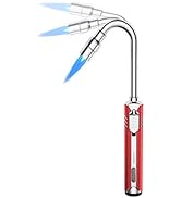 Butane Lighter Torch Long Lighter Refillable Adjustable Jet Flame Lighter Windproof Flexible with...