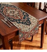 Nuxovilar Vintage Persian Flax Table Runner 13x72 Inches - Persian Style Table Runner for Formal ...