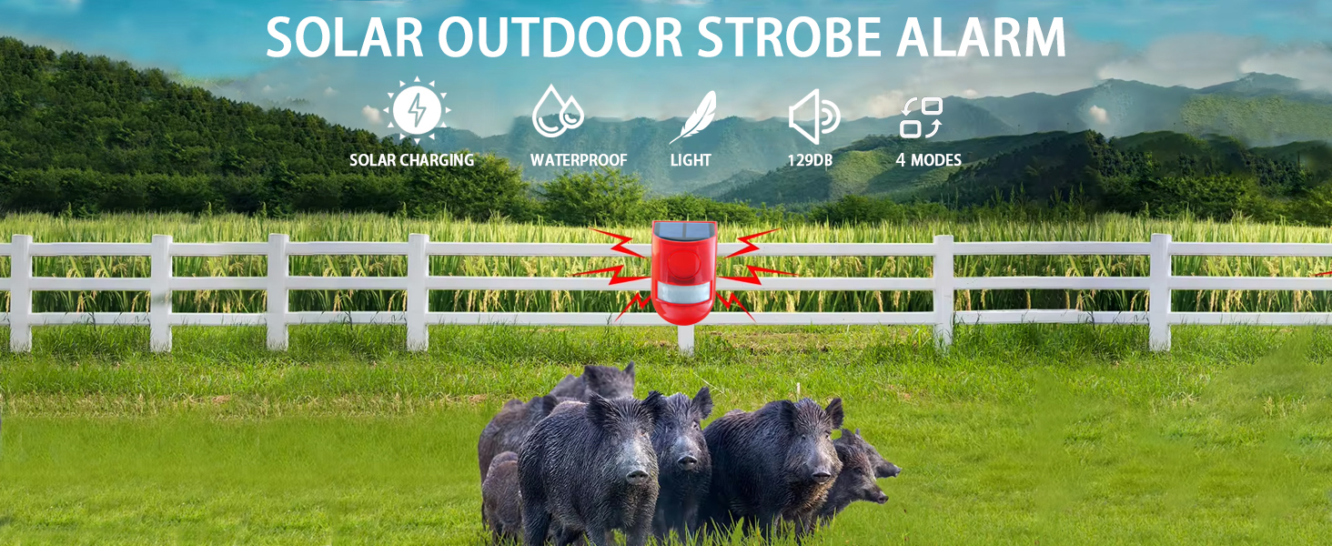 solar lights alarm outdoor solar strobe warning light motion sensor light indoor driveway alarm