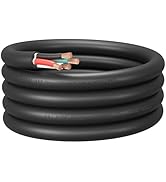 FIRMERST 10 Gauge 4 Conductor Outdoor Extension Cable 6Ft, Weatherproof 10/4 Power Cord for Lands...