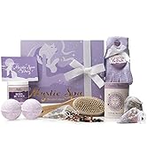 Purple Canyon Mystic Spa Box | 7 Piece Full Size Lavender Spa Kit for Self Care | Bath and Body G...
