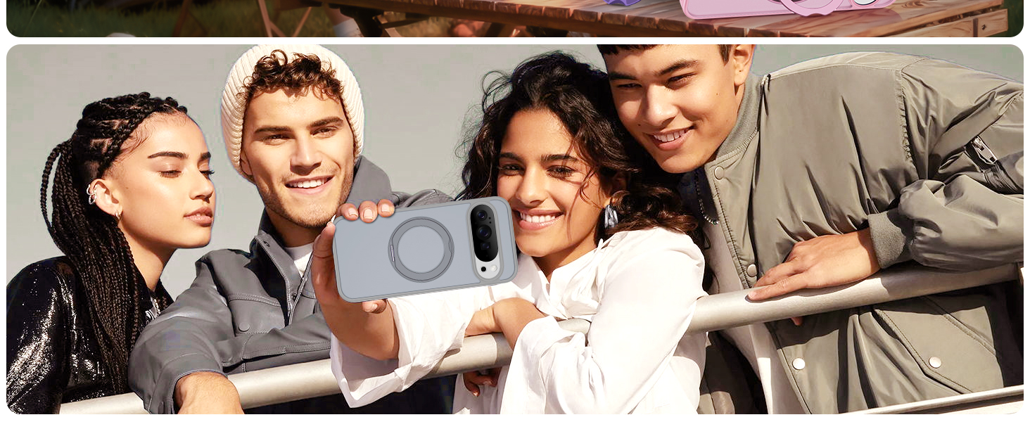 360° Rotatable Magnetic Ring Stand Phone Case