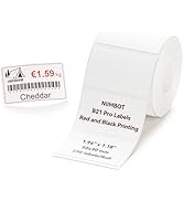 NIIMBOT Red&amp;Black Labels for B21 Pro/B1 Pro/B2 Pro Label Maker, 1.97'' x 1.18''(50 x 30mm), Therm...