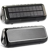 Solar Bluetooth Speaker Portable,5000mAh Wireless Speaker,IPX6 Waterproof Outdoor Speaker,Bluetoo...