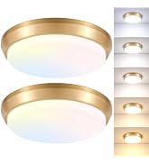 2-Pack 36W LED Ceiling Light Fixture for Bedroom Kitchen, 3600 Lumens Super Bright Dimmable Flush...