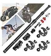 Motorcycle Action Camera Mount Kit for Gopro & Insta360, Aluminum Alloy Selfie Stick with Anti-Th...