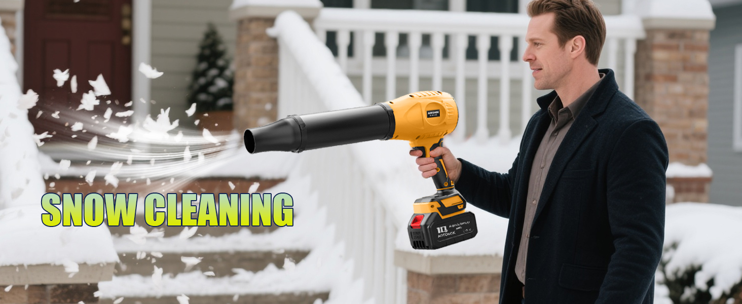 electric leaf blower for snow cleaning