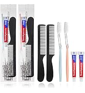 HQSLsund 30 Pack Disposable Toothbrushes with Toothpaste and Comb for Homeless Individually Wrapp...