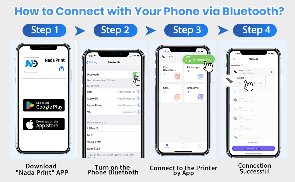 Inkless Thermal Printer 8.5&amp;#34; x 11&amp;#34;&amp;amp; A4 Size