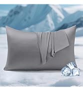 Elegear Cooling Pillow Cases for Hot Sleepers, Silver Infused Cooling Pillowcase Instantly Cool w...