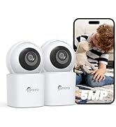 CAMSTRO 2Packs 3K Indoor Security Camera, 360° Pan/Tilt WiFi Camera for Home Security, 2.4/5GHz P...