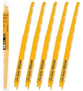 Goshine 12 Inch Wood Pruning Reciprocating Saw Blades, Fleam Ground Teeth Sawzall Blades for Wood...