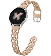 DaQin Hollow Double Hearts Band Compatible with Samsung Galaxy Watch 7/6/5/4/Active 2 40mm 44mm/W...
