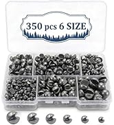 200/350 Pcs Premium Split Shot Fishing Weights Sinkers, Removable Leakproof Fly Fishing Split Sho...