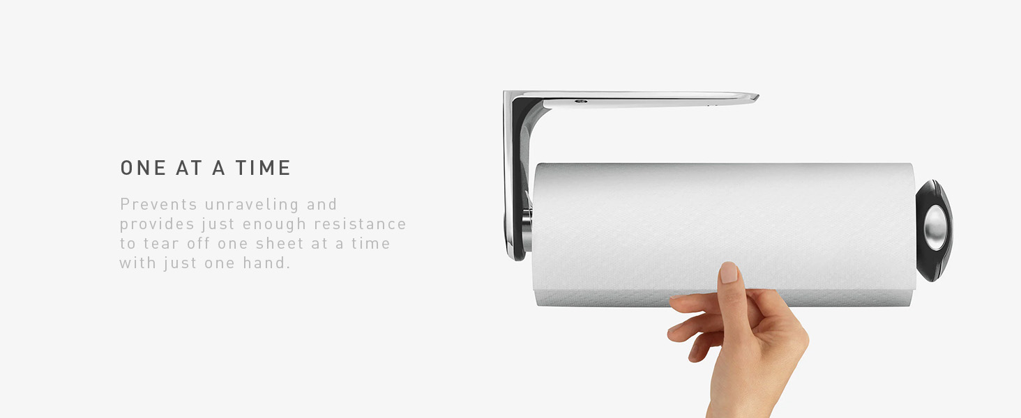 One at a Time | Prevents unraveling and provides just enough resistance to tear one sheet at a time