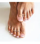 MelodySusie 32Pcs Semi Cured Gel Toe Nail Strips (White French Tips), Pedicure Stickers for Toes,...