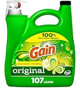 Gain Liquid Laundry Washing Detergent, Original Scent 154 fl oz, 107 Loads, Lasting Freshness + P...