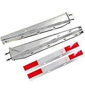 GaeaAuto Chrome Straight Spring Loaded Mud Flap Hanger Set 2.5" Bolt Spacing 30" Length with Alum...