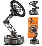 CRUIHOG Car Phone Holder,3-AXIS Telescopic Arm Magnetic Phone Mount, 360° Rotatable &amp; Adjustable ...