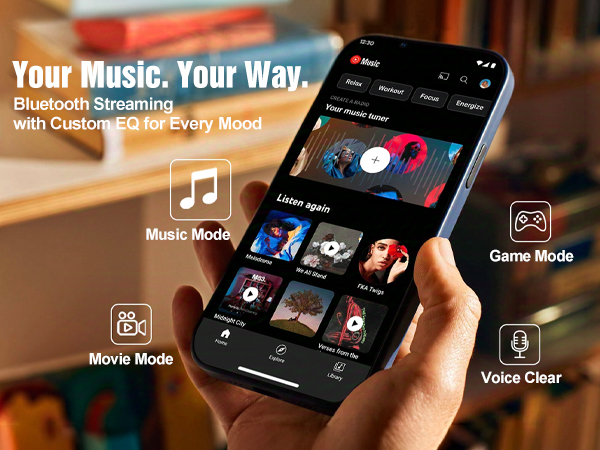 Bluetooth soundbar for music