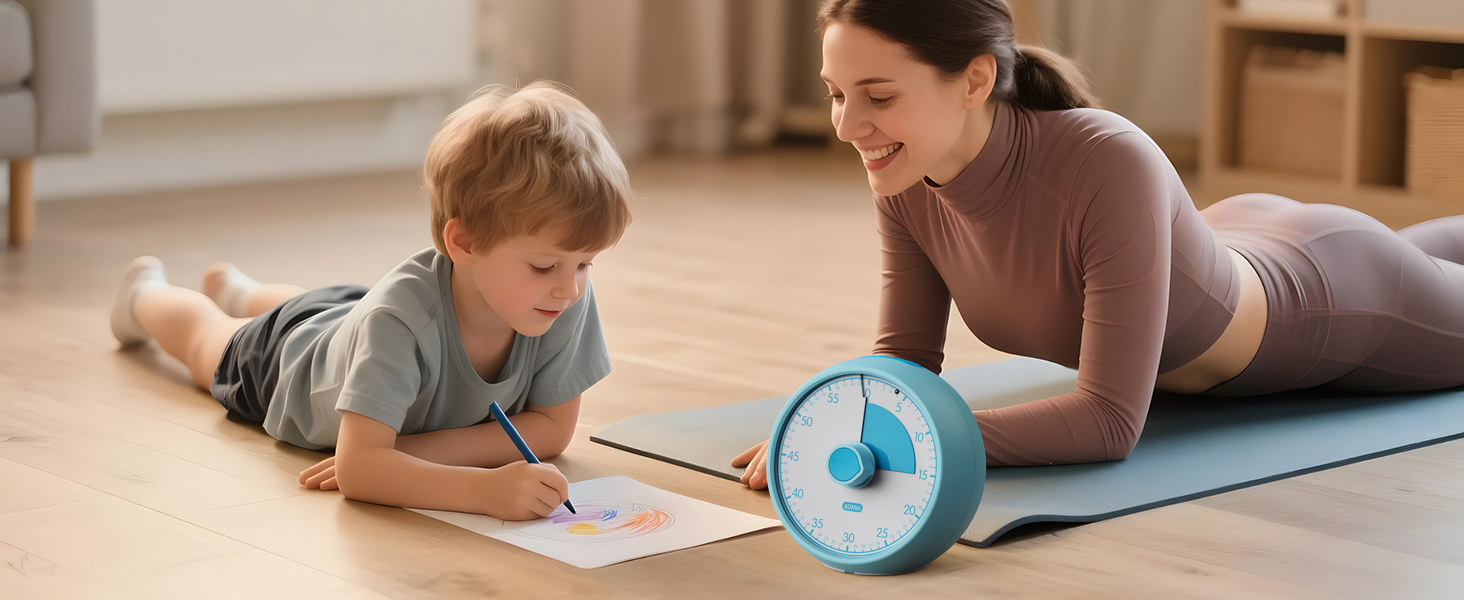 the noiseless shrinking colored disk helps kids visualize time passing
