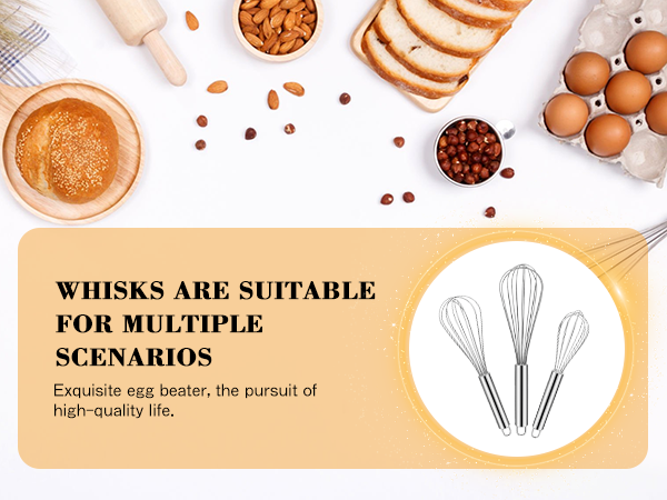 Stainless Steel Whisk Set