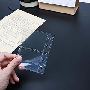 A8 2-Pocket Double Layer Sheet Protectors Binder Sleeves