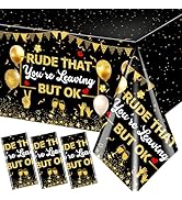 Pymurod 3pcs Rude That You’re Leaving But OK Napkins We Will Miss You Tablecloths Farewell Retire...