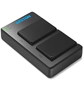 BESTON 2-Pack NP-W126S / NP-W126 Battery and Charger for Fujifilm X100V X100F XT1 XT2 XT3 XT10 XT...