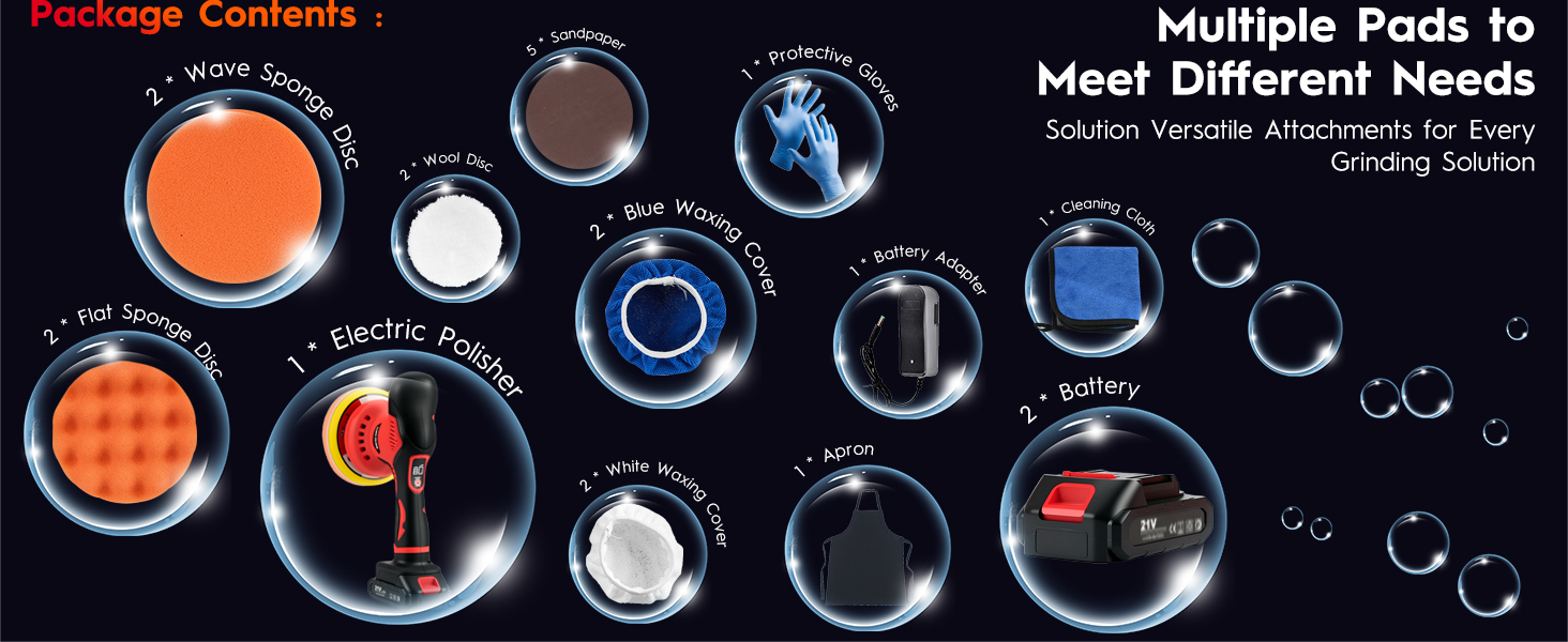 car buffers and polishers kit