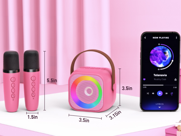 karaoke machine dimension