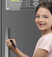 PigPotParty Magnetic Acrylic Chore Chart for Kids Multiple Kids, 12"x 16" Responsibility Chore Ch...