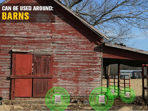 CAN BE USED AROUND: BARNS