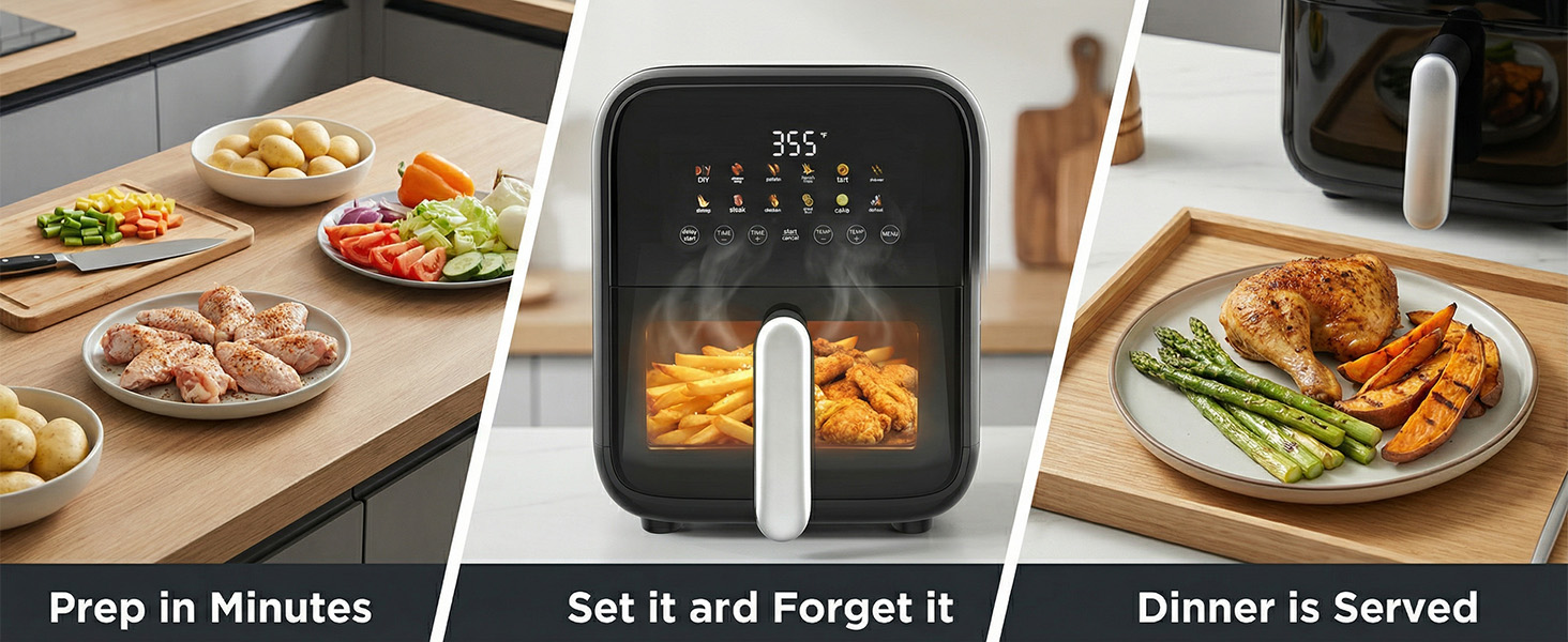 NEWBULIG 7.9Qt Air Fryer