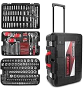 KingTool 408-Piece Mechanic Tool Set - Socket Set with Heavy Duty Tool Box Storage Case for Home,...